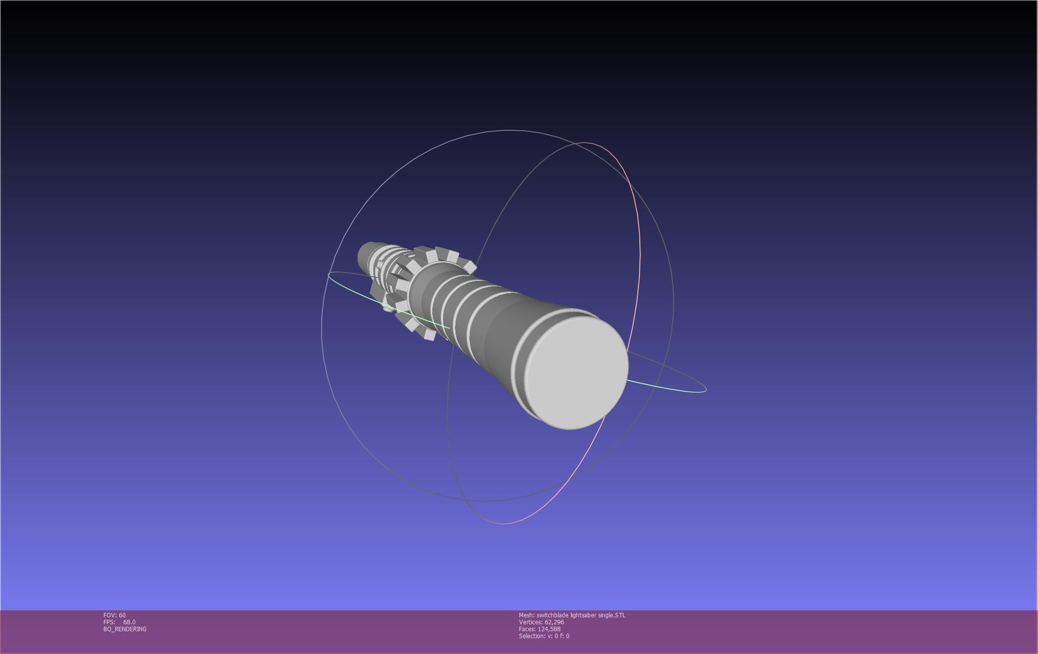 Star Wars Evil Rey Switchblade Lightsaber Printable Model 3D print model_18