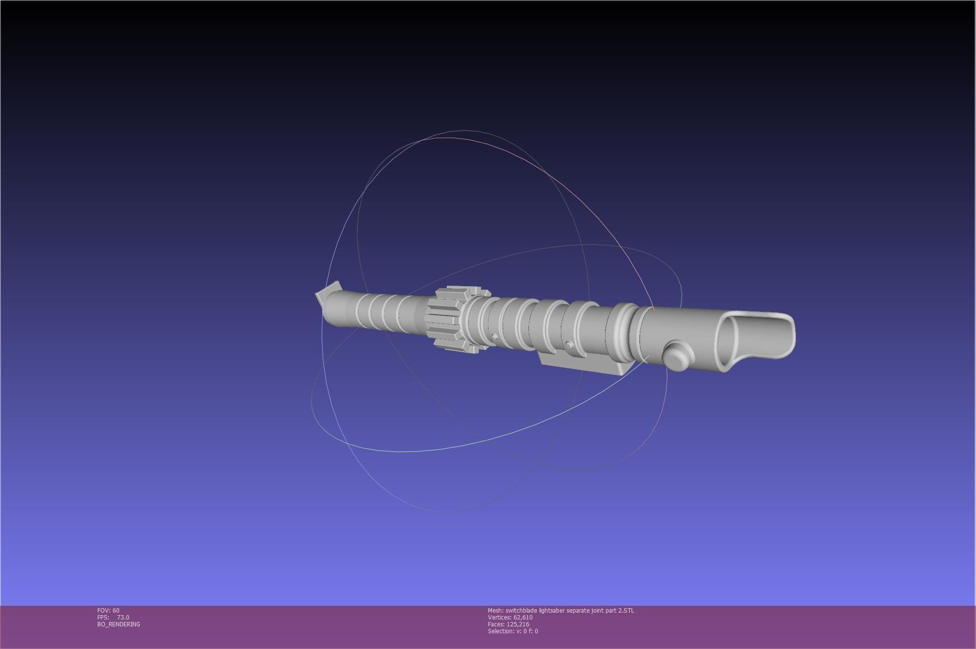 Star Wars Evil Rey Switchblade Lightsaber Printable Model 3D print model_51