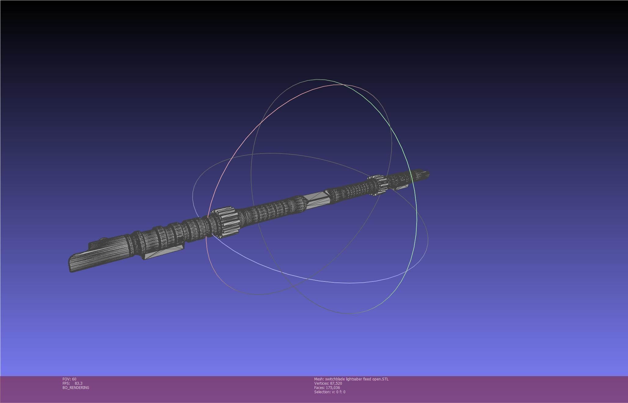 Star Wars Evil Rey Switchblade Lightsaber Printable Model 3D print model_114