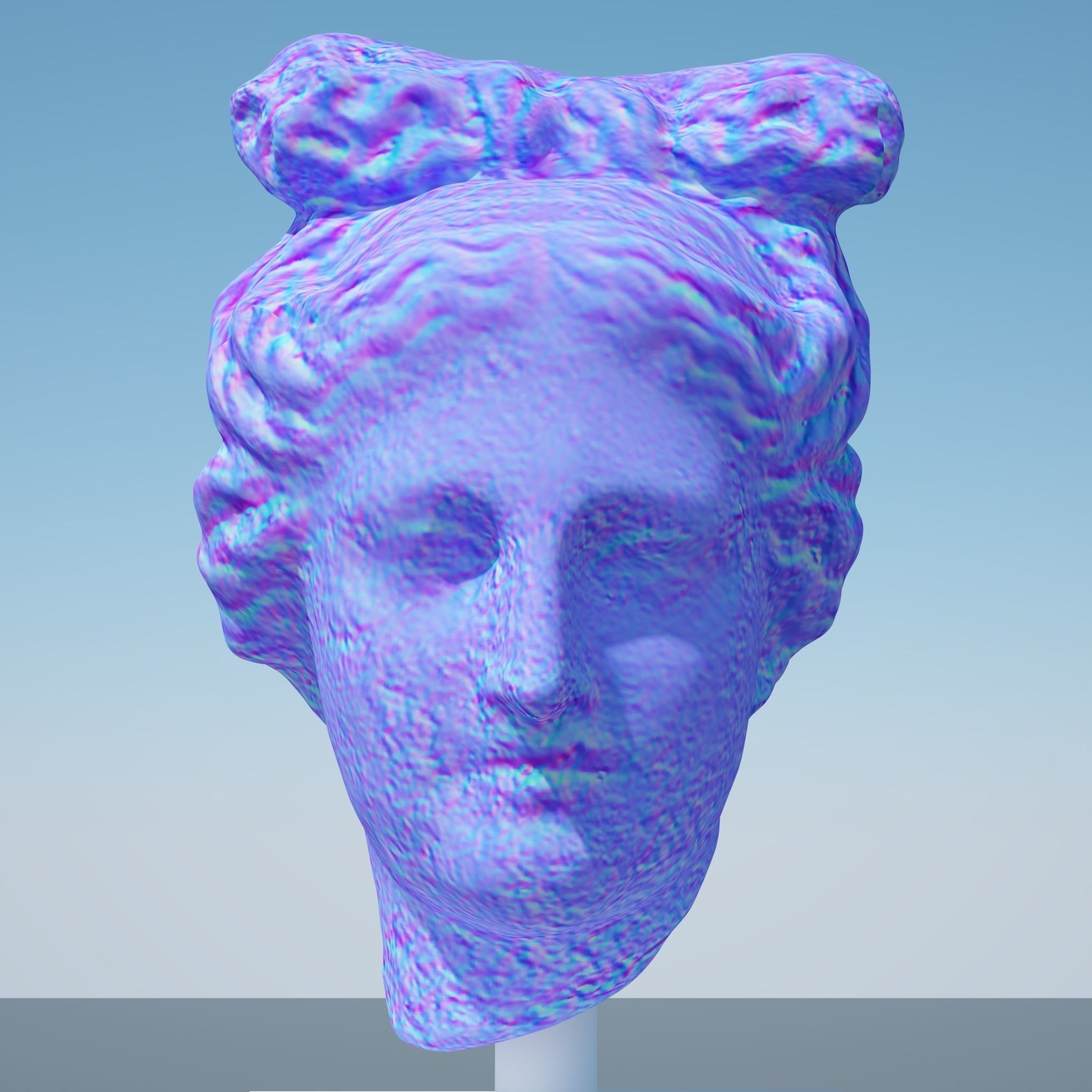 Head of Aphrodite 3D model_15