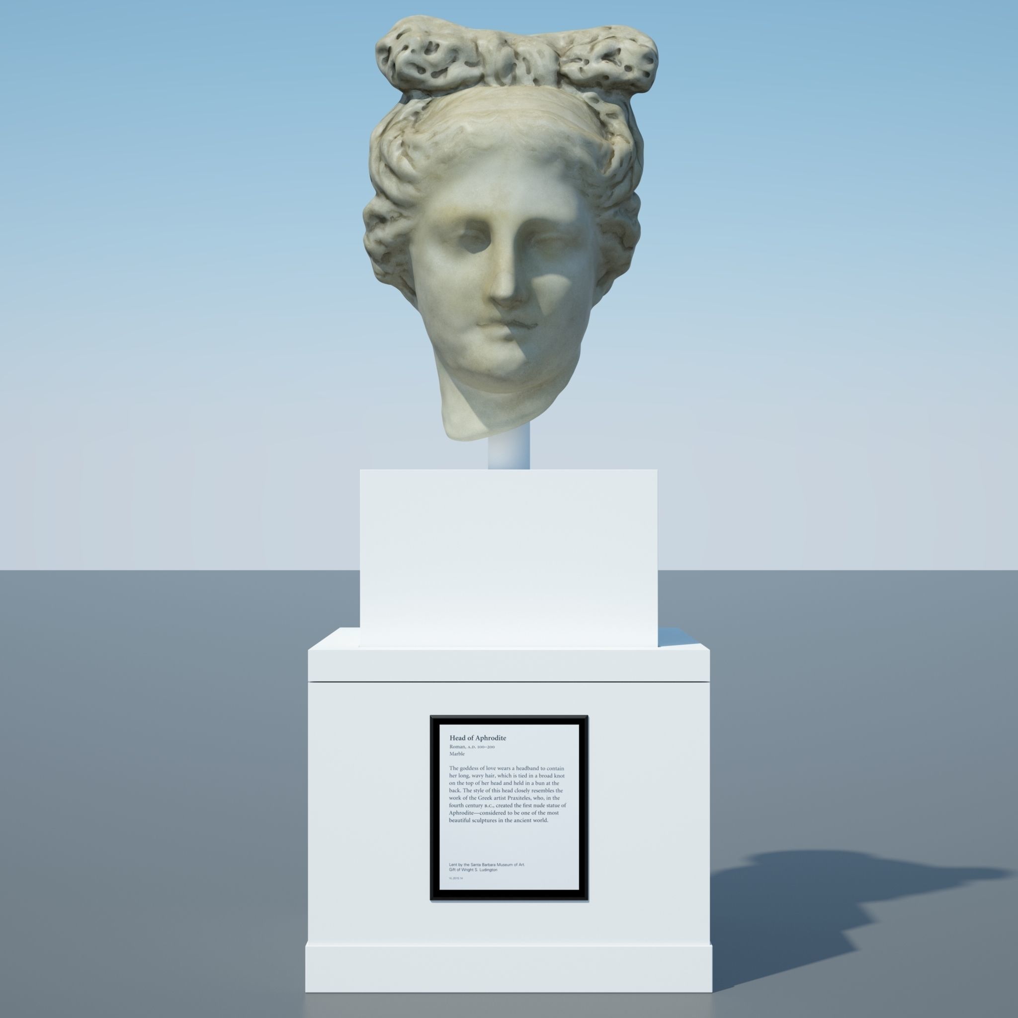 Head of Aphrodite 3D model_10