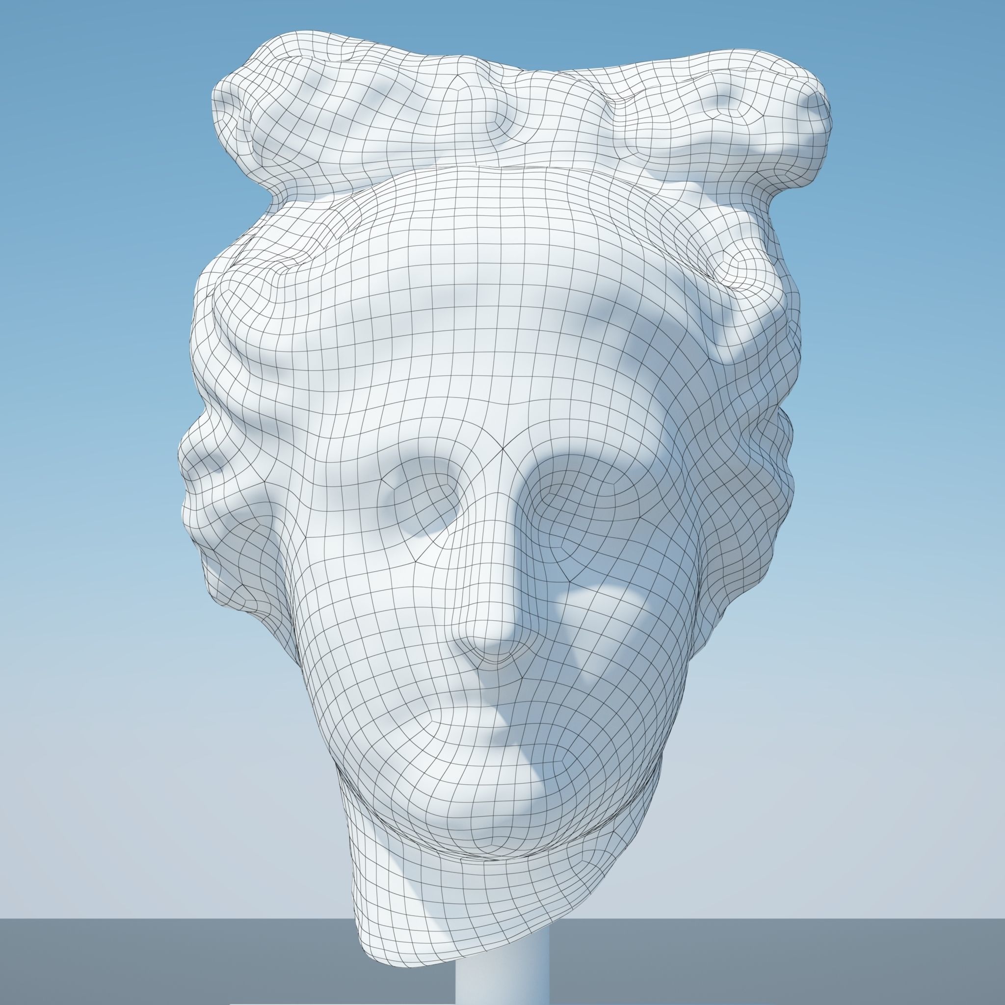 Head of Aphrodite 3D model_13