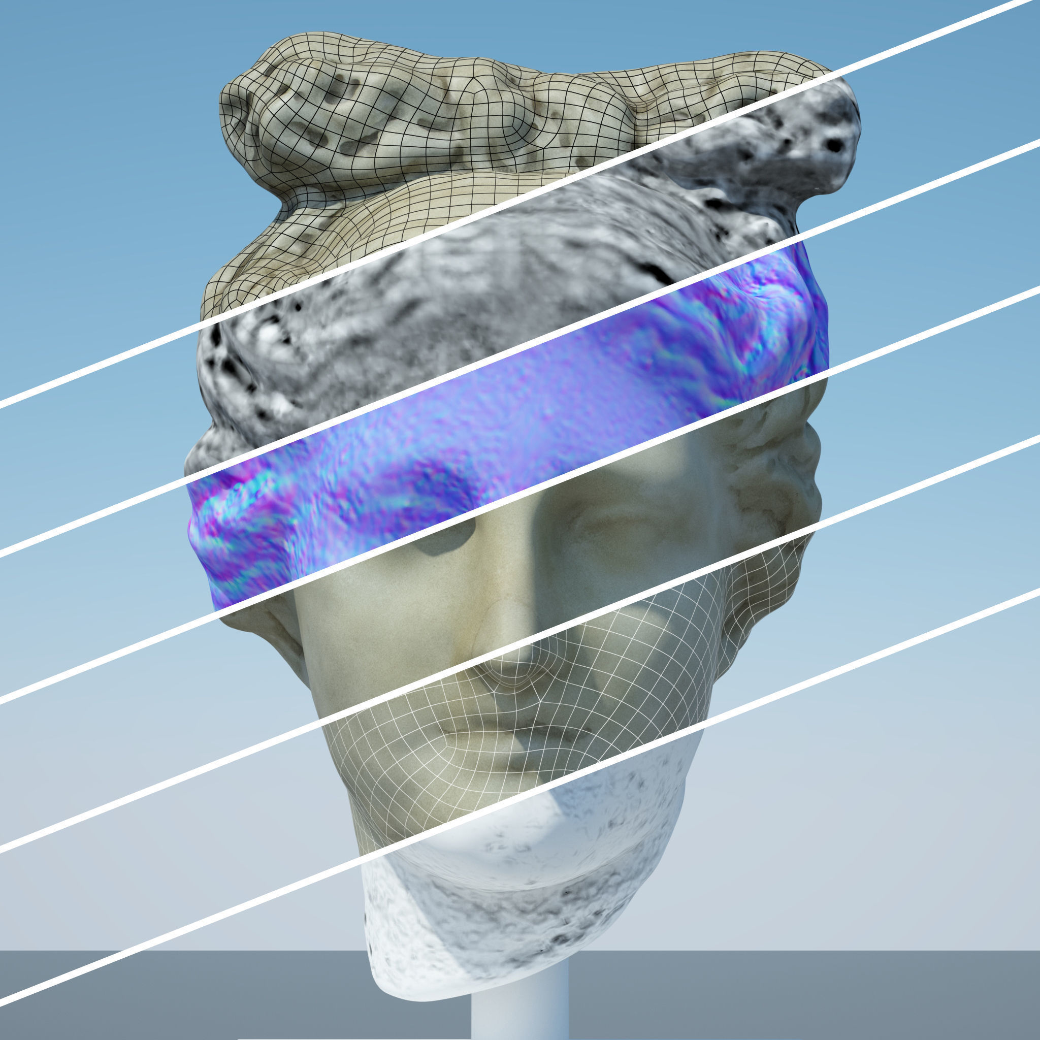 Head of Aphrodite 3D model_17