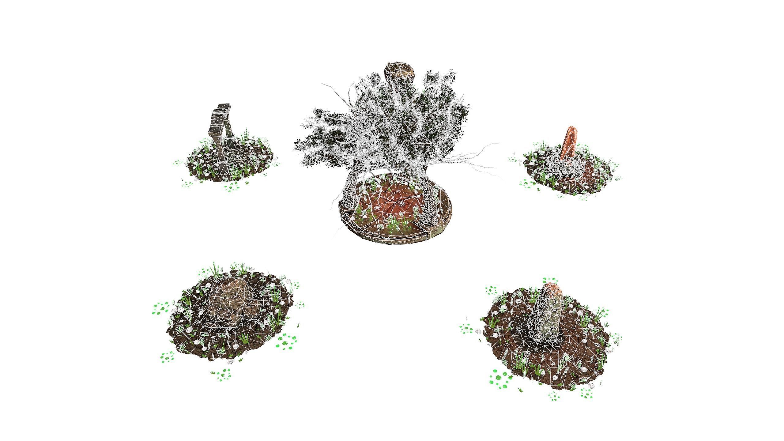 PBR Environment Packet  Low-poly 3D model_11