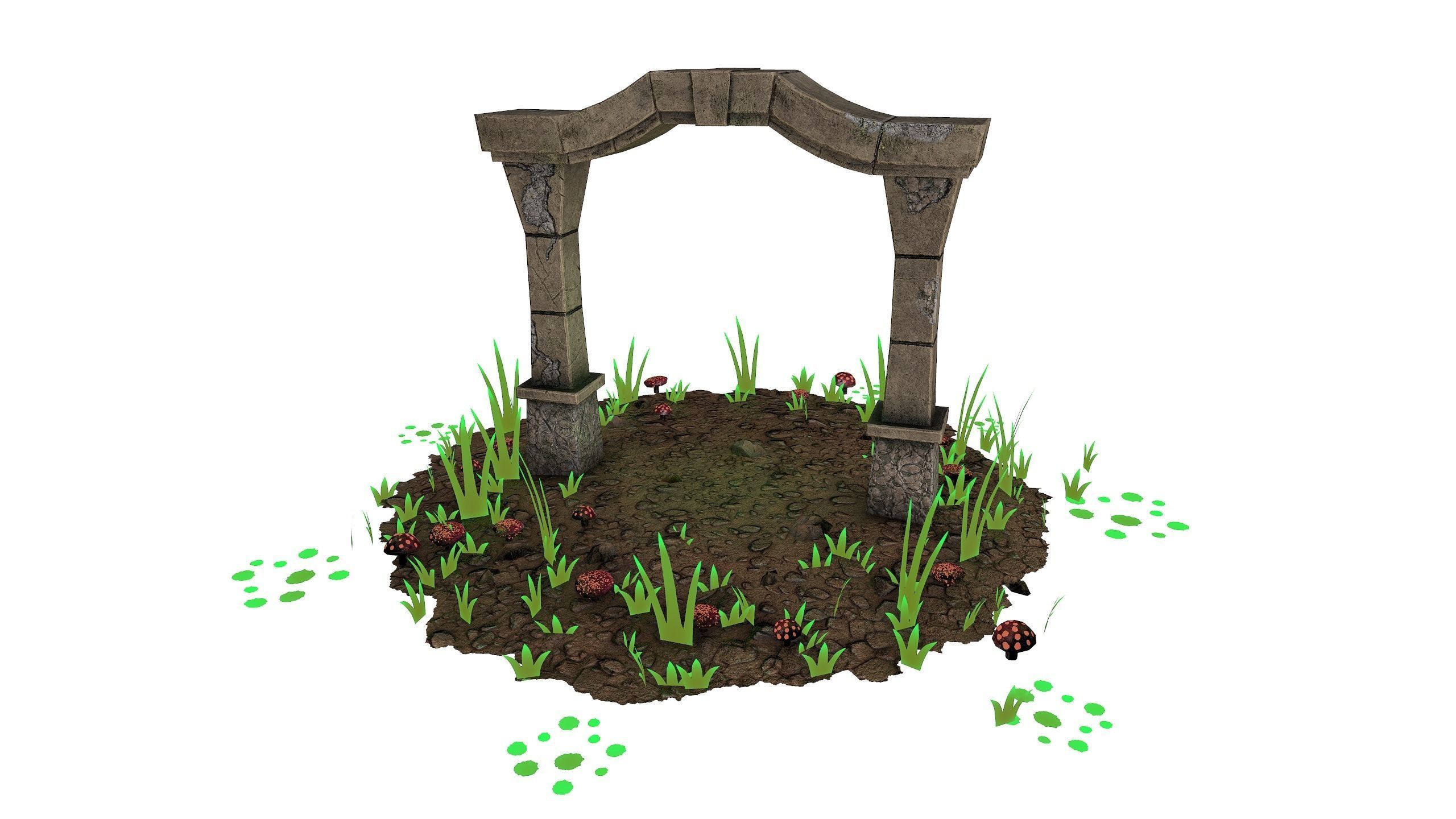 PBR Environment Packet  Low-poly 3D model_12