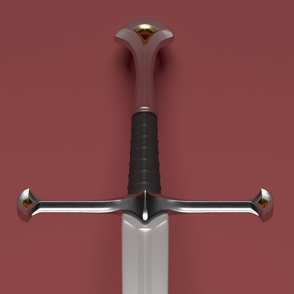Anduril sword 3D model_1