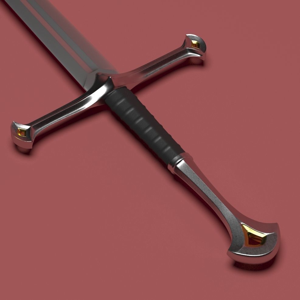 Anduril sword 3D model_3