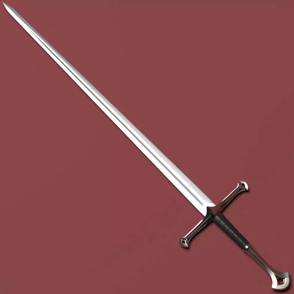 Anduril sword 3D model_0