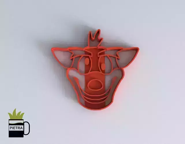 MOLDE CORTANTE PARA GALLETAS FONDANT CRASH BANDICOOT 3D print model