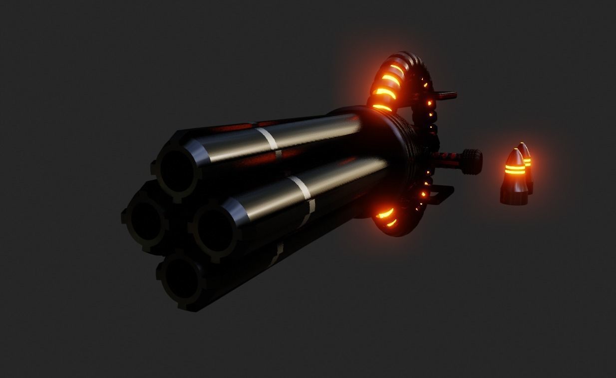 Modular Shotgun 3D model_1