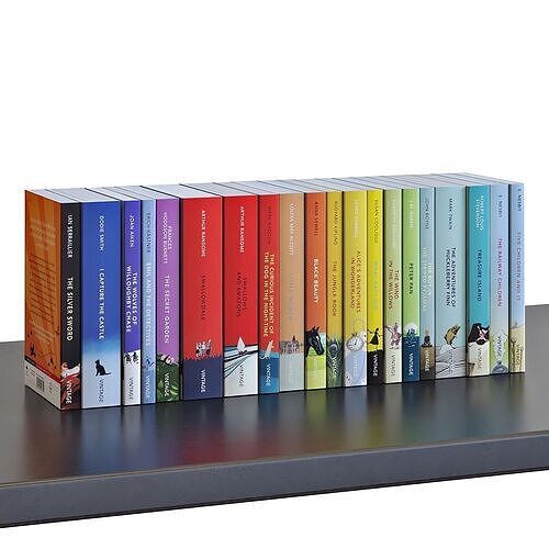 Books Set 10 Vintage Children s Classics 3D model