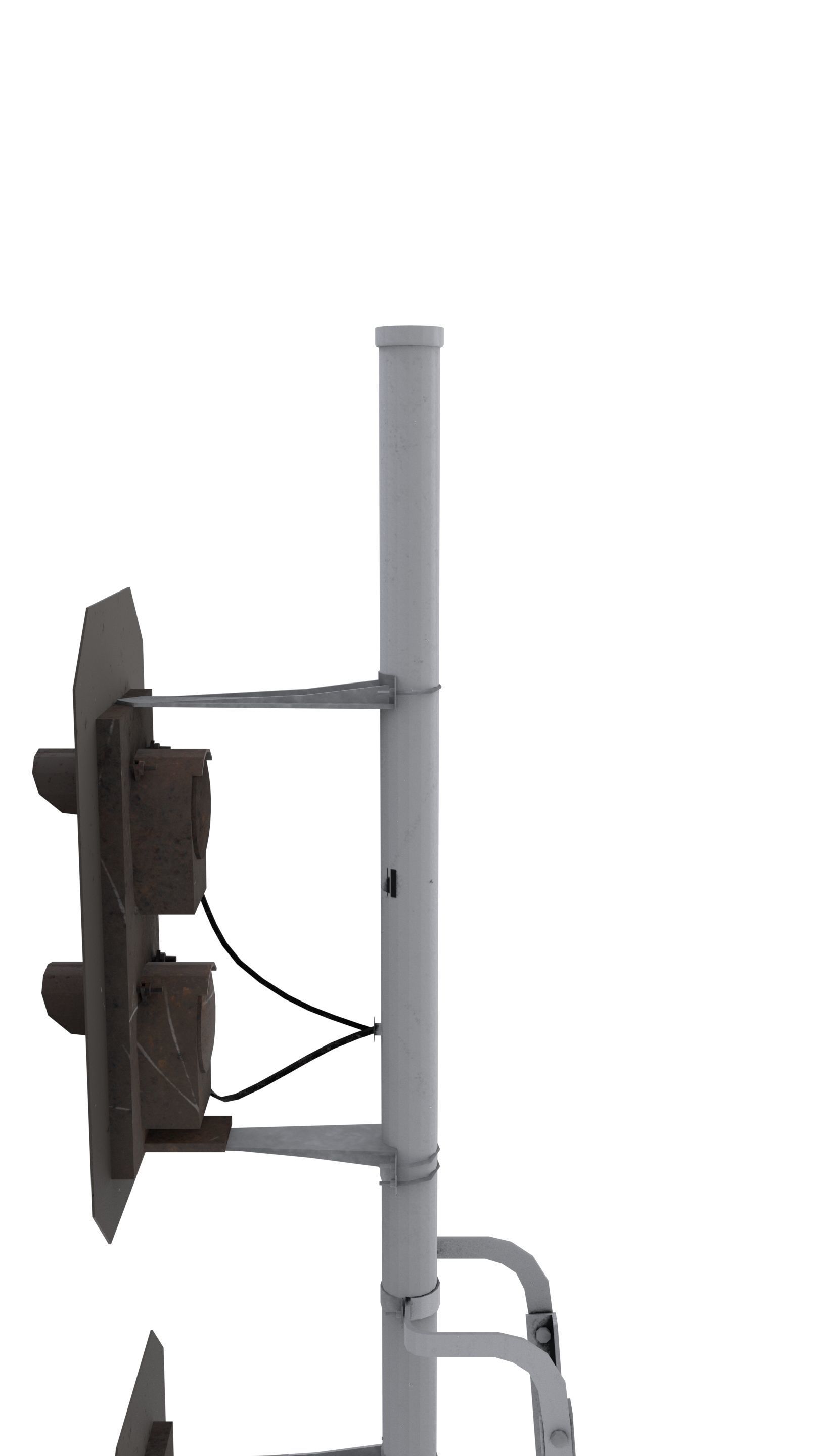 Train Traffic Light 2 3D model_5