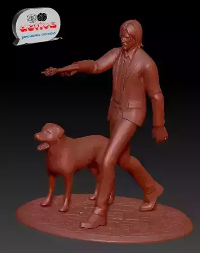 John Wick 3D print model