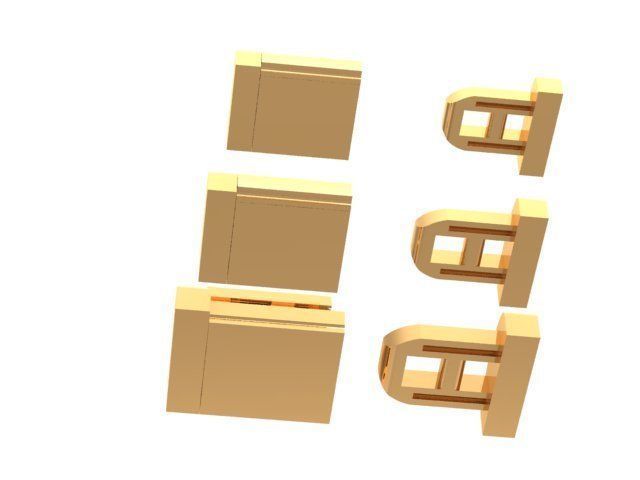 lock for chain necklace bracelet STL 3D model_5