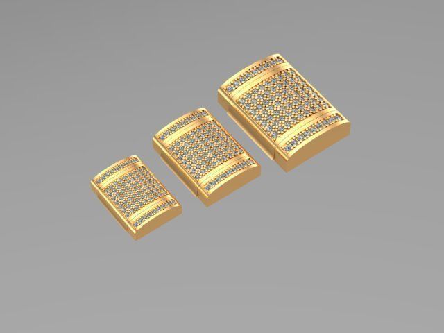 lock for chain necklace bracelet STL 3D model_3