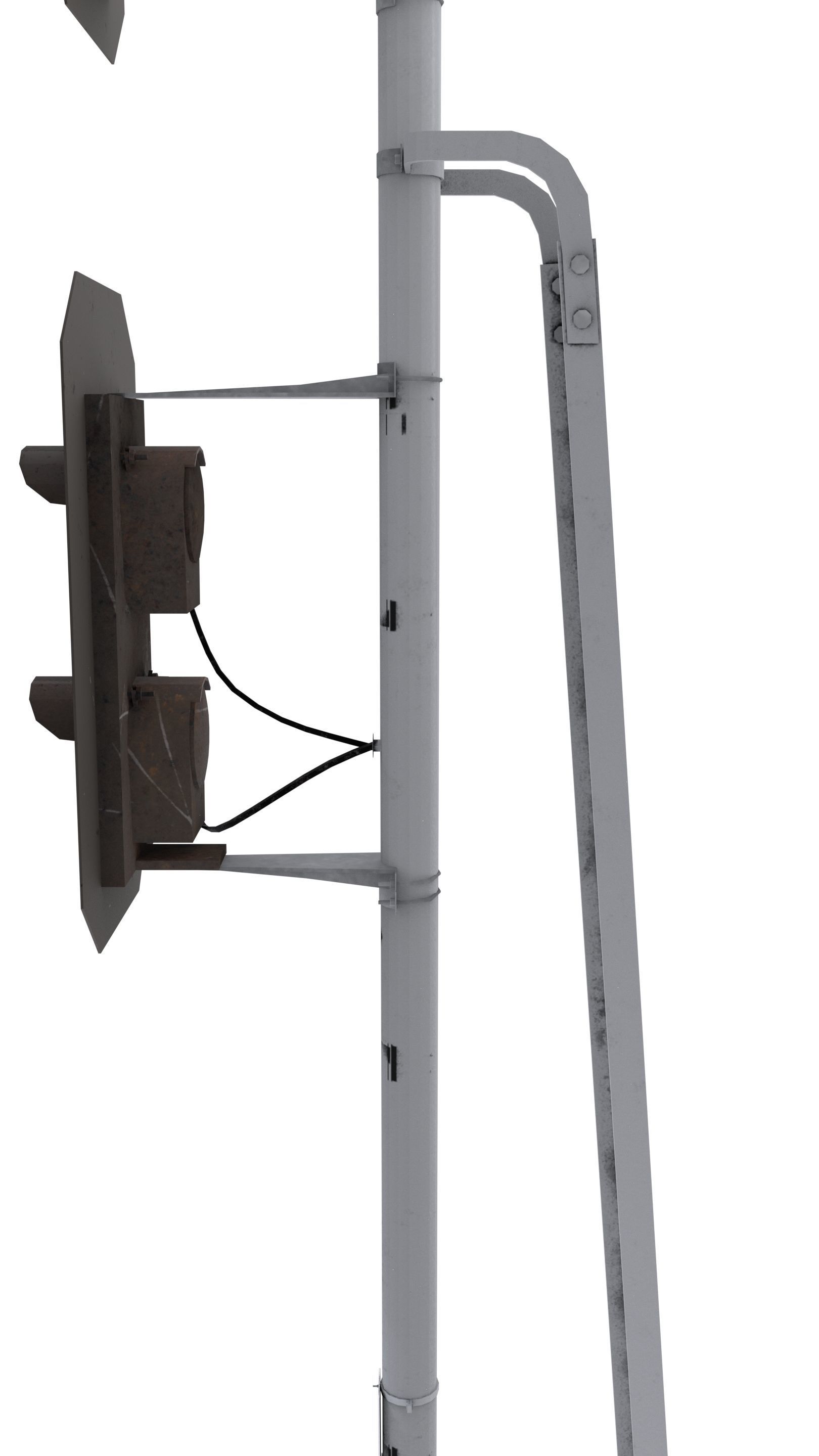 Train Traffic Light 3 3D model_4