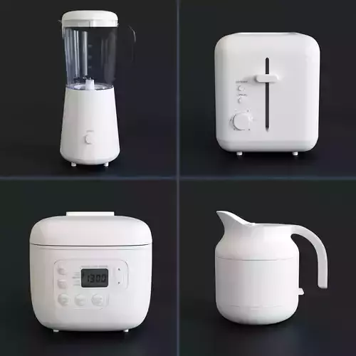Muji kitchen appliances 3D model