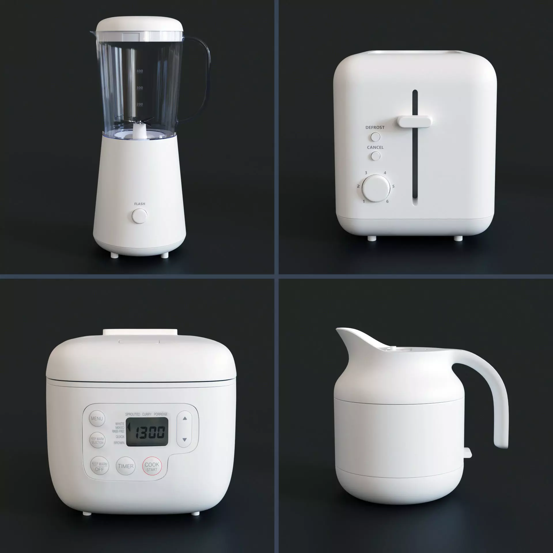 Muji kitchen appliances 3D model