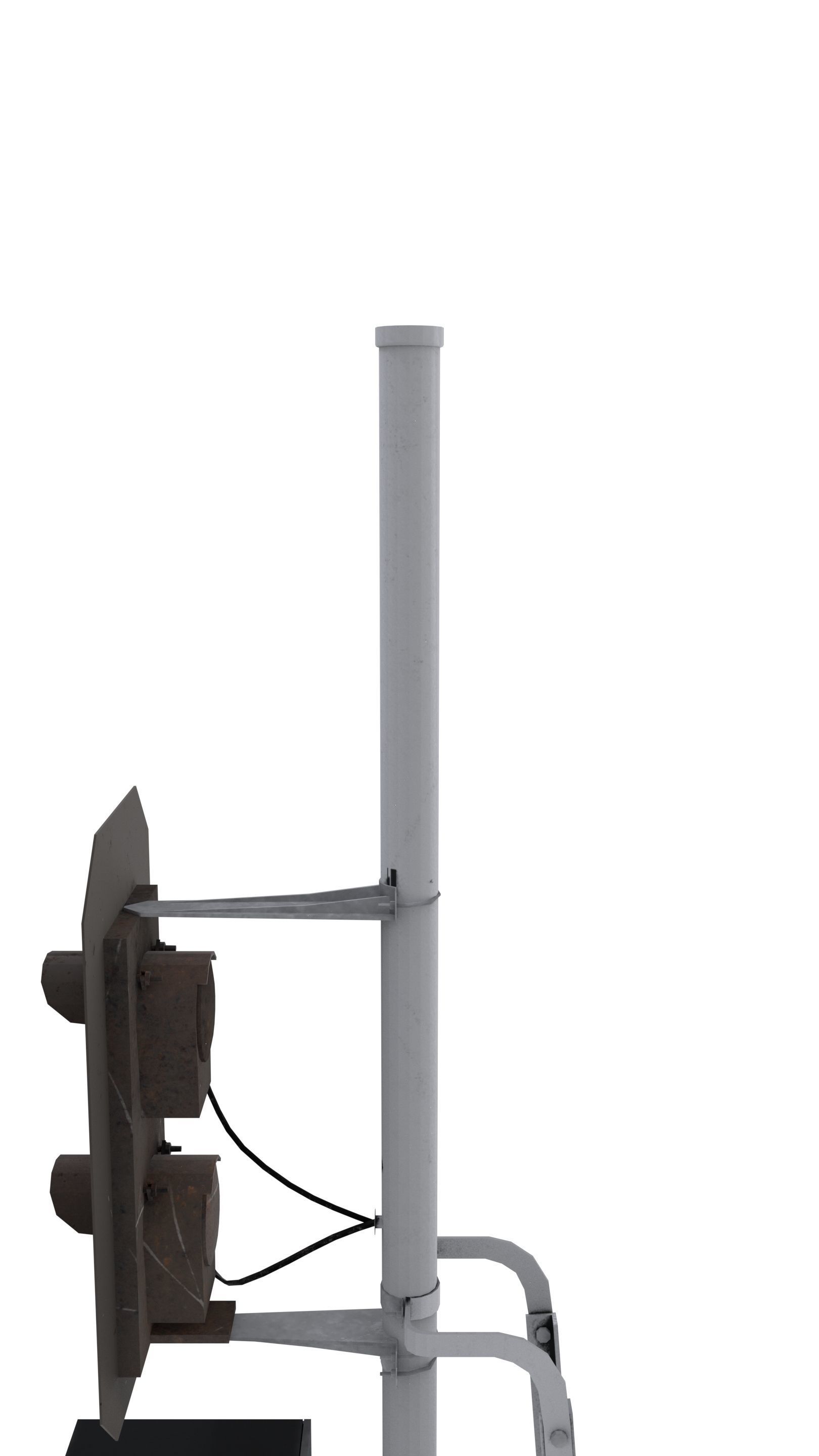 Train Traffic Light 4 3D model_5