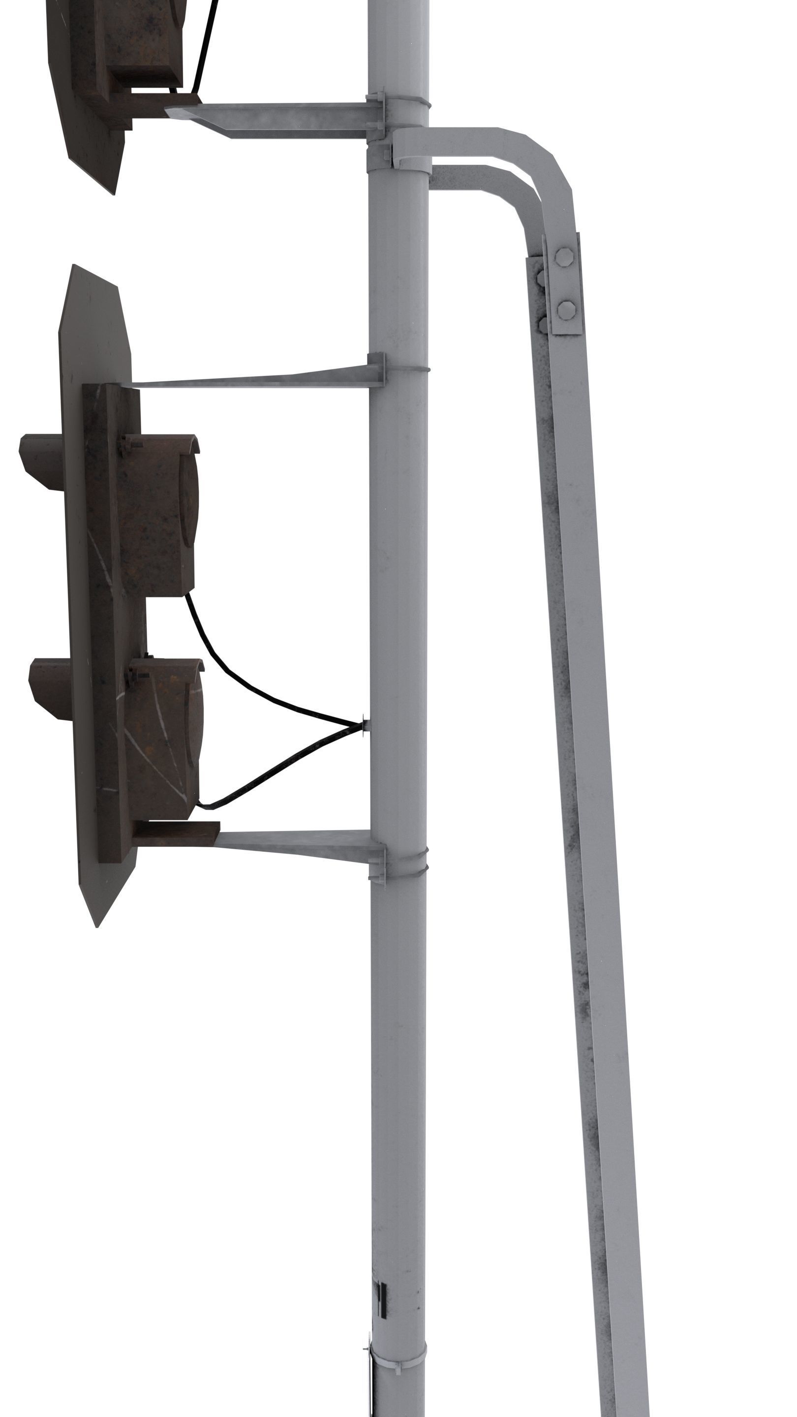 Train Traffic Light 7 3D model_4