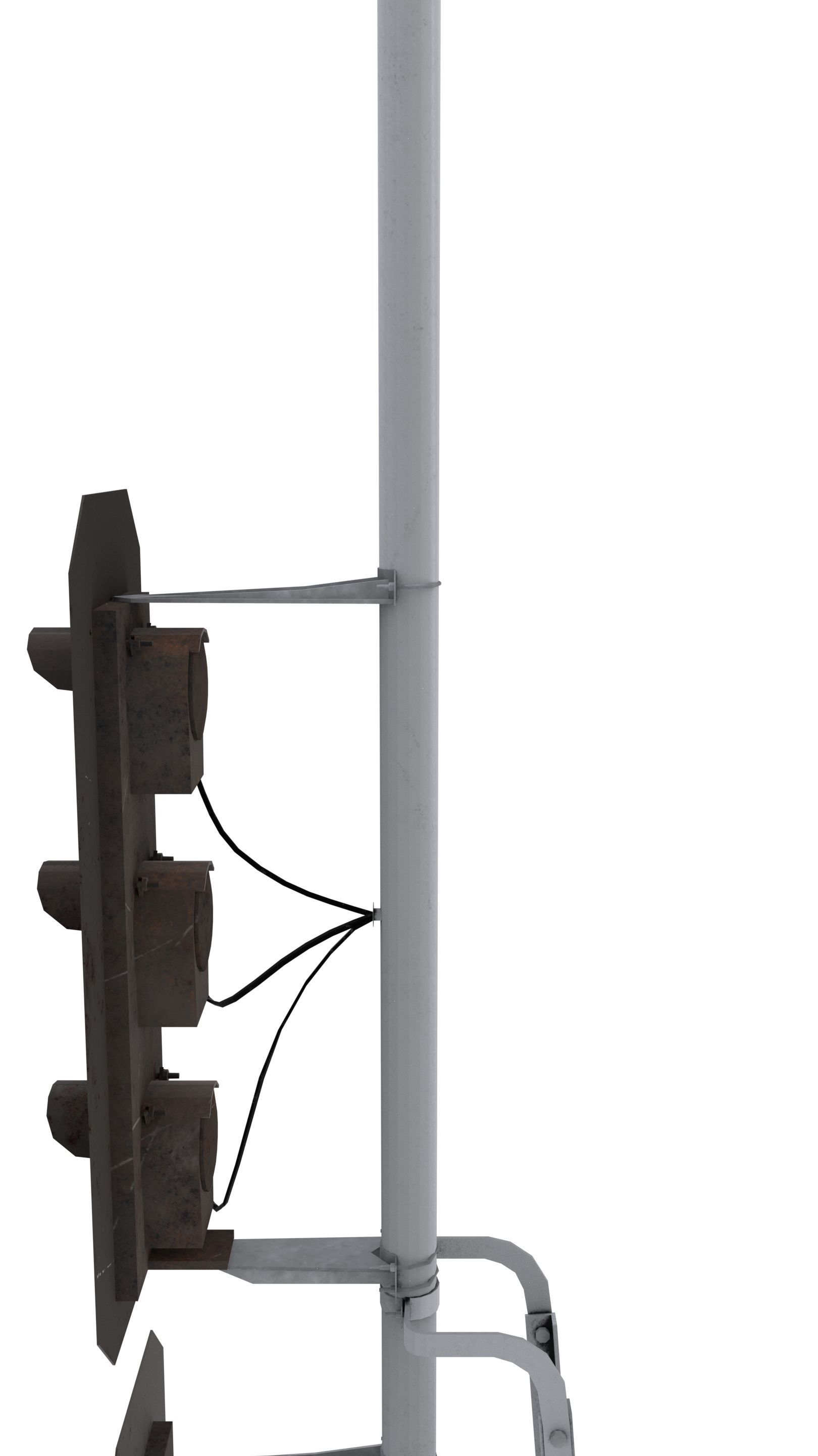 Train Traffic Light 7 3D model_5