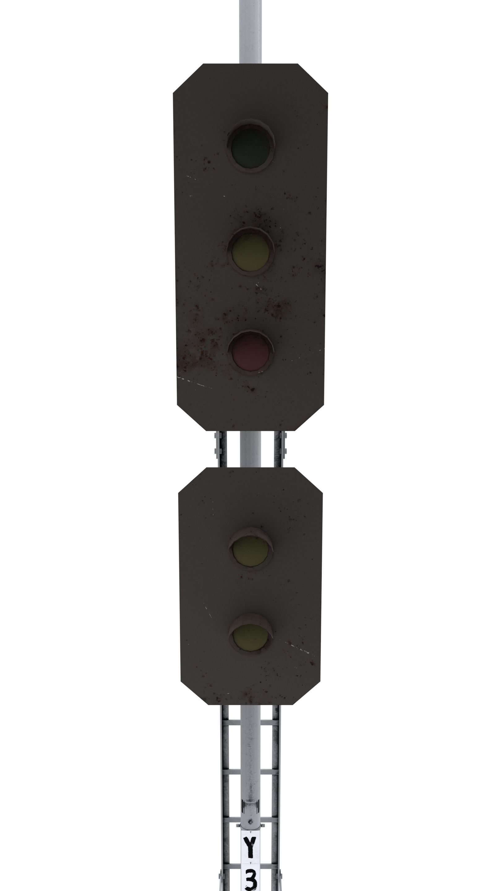 Train Traffic Light 7 3D model_7