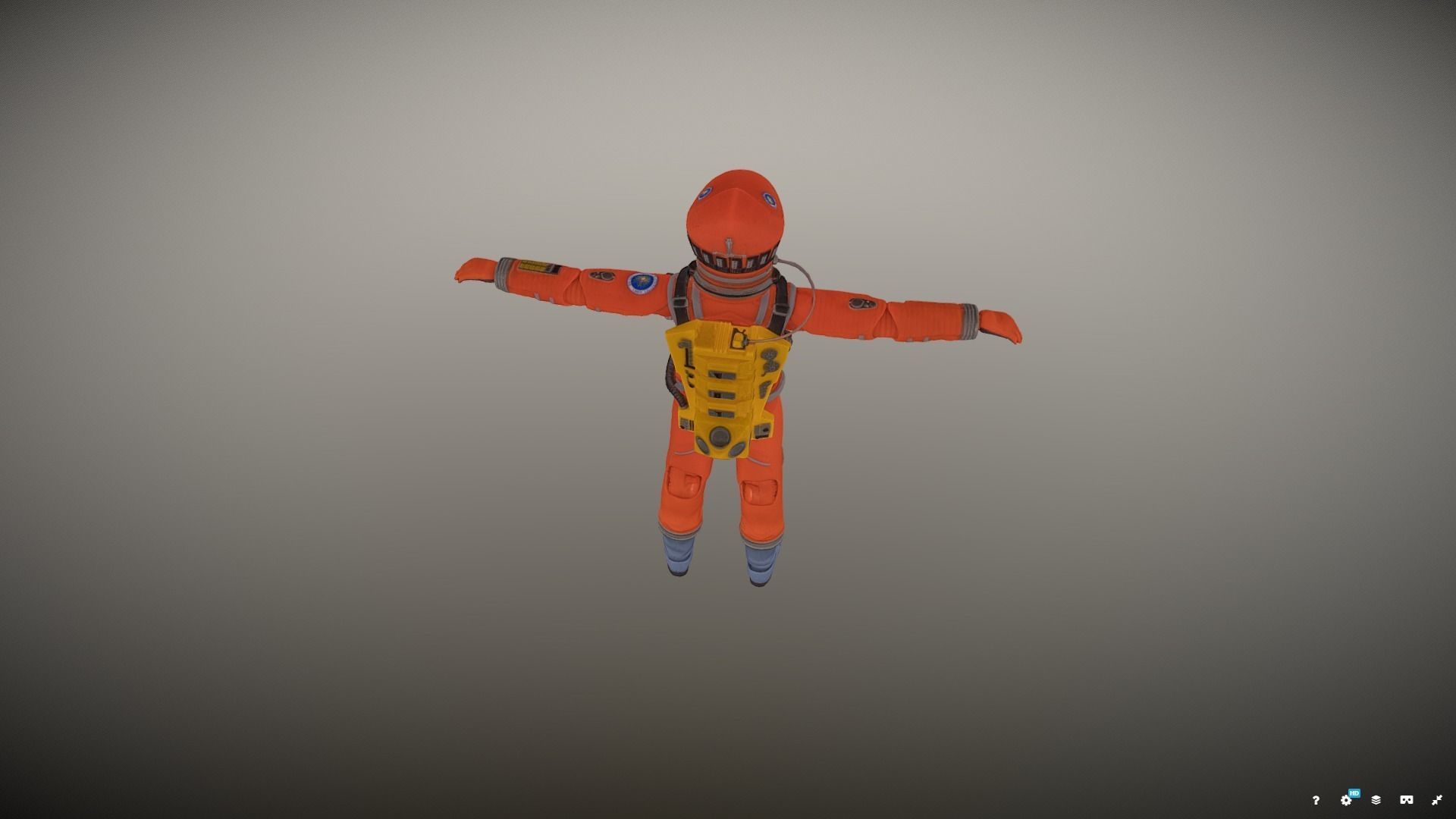 2001 A Space Odyssey Astronaut Action Figure 3D model_3