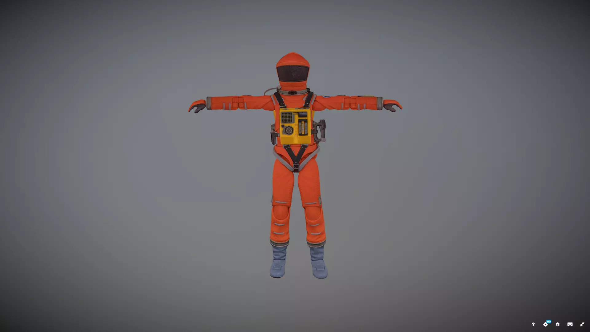 2001 A Space Odyssey Astronaut Action Figure 3D model_0