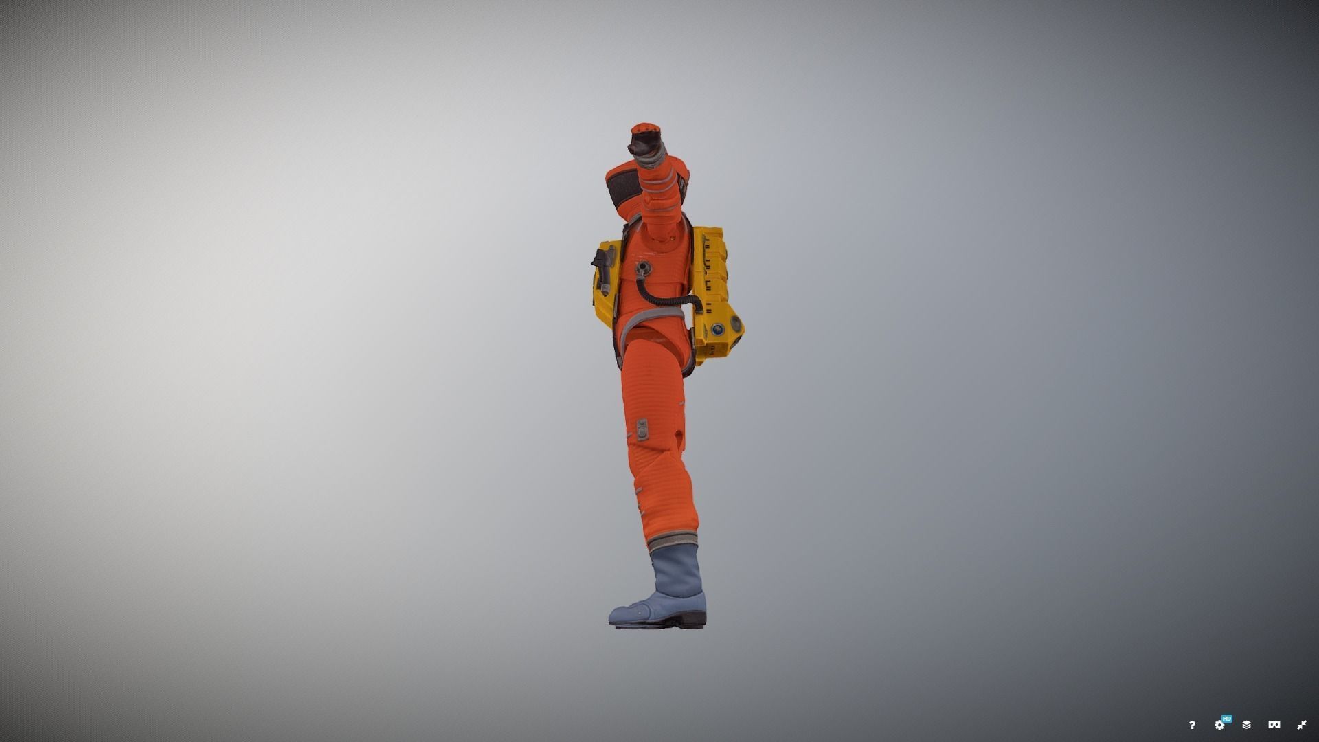 2001 A Space Odyssey Astronaut Action Figure 3D model_1