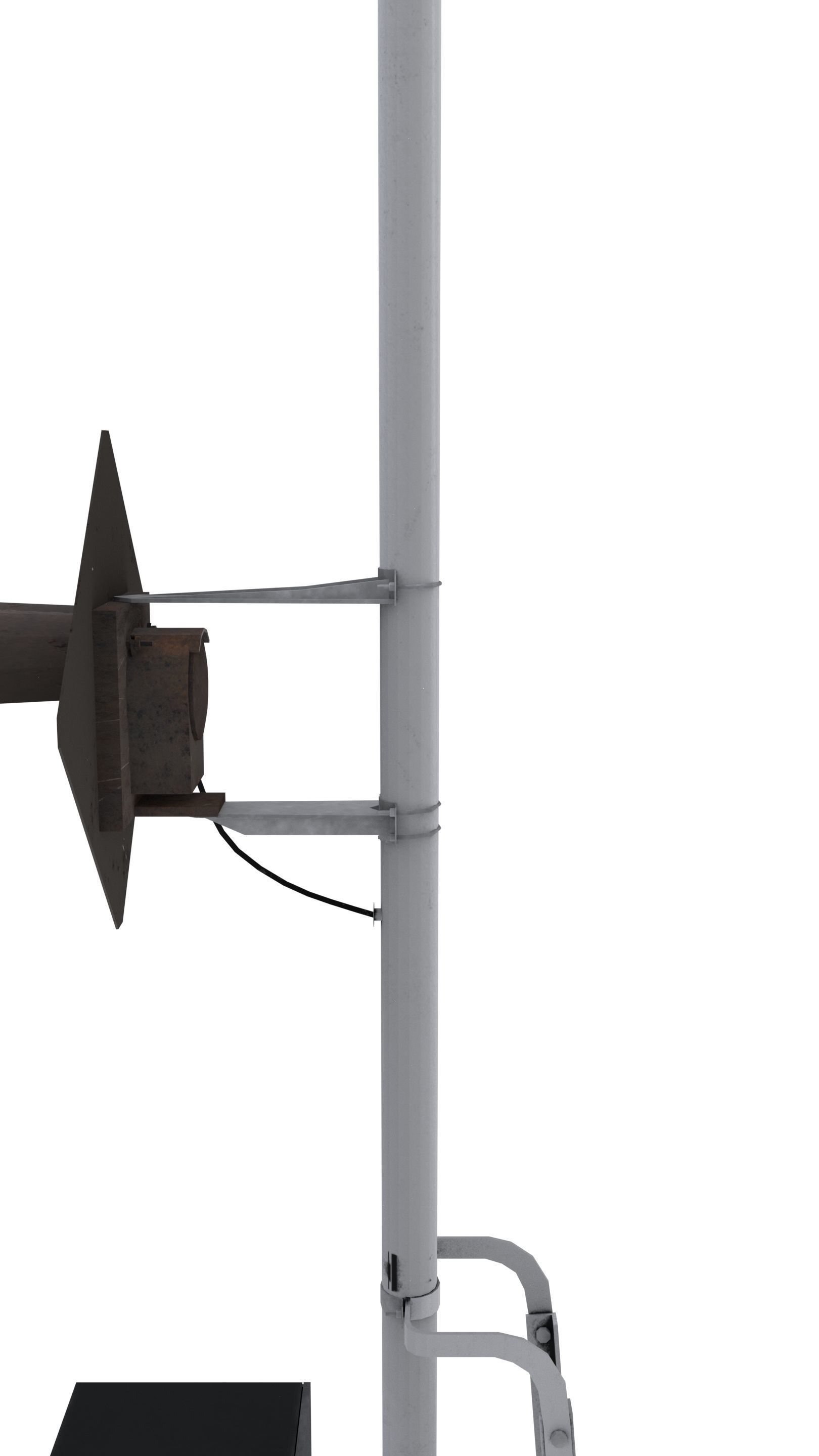 Train Traffic Light 10 3D model_5
