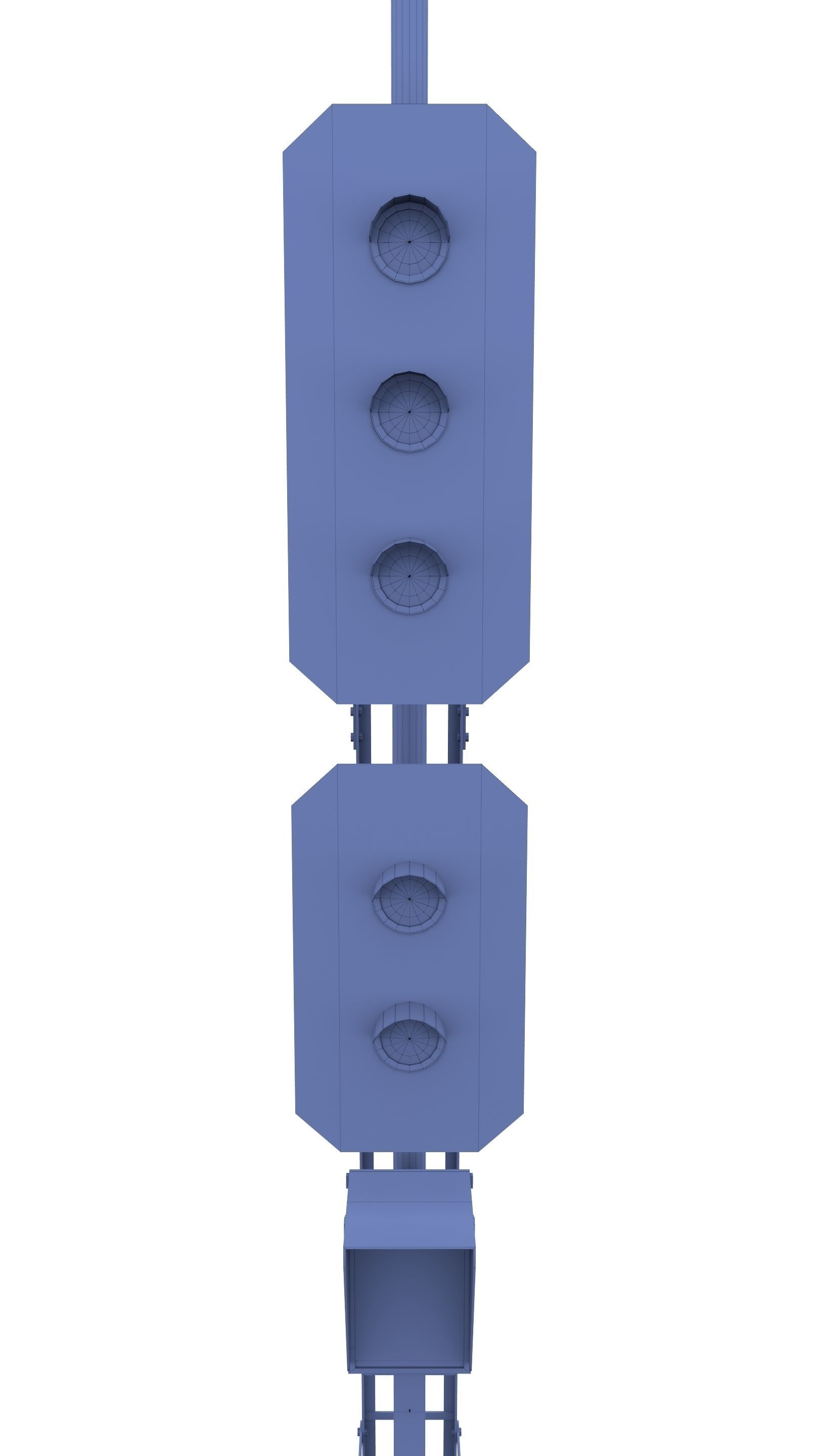Train Traffic Light 10 3D model_15
