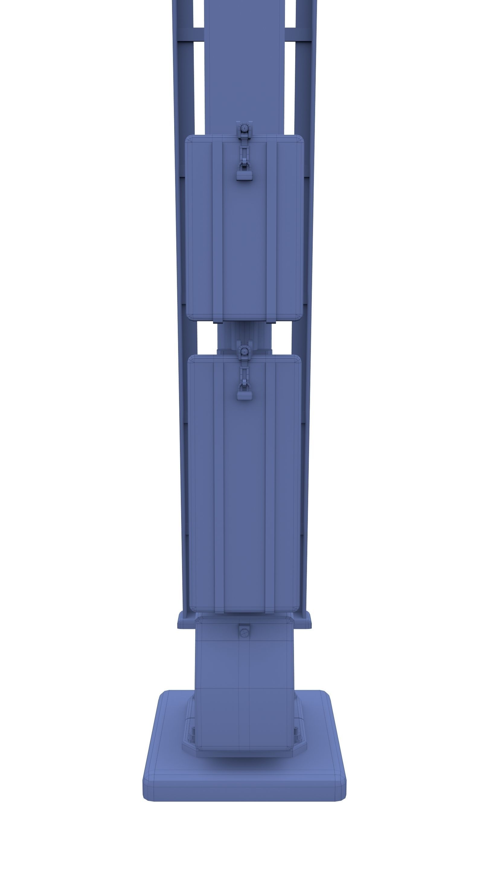 Train Traffic Light 10 3D model_14