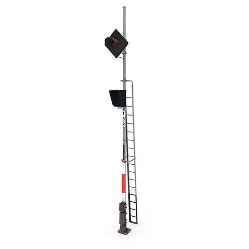 Train Traffic Light 10 3D model
