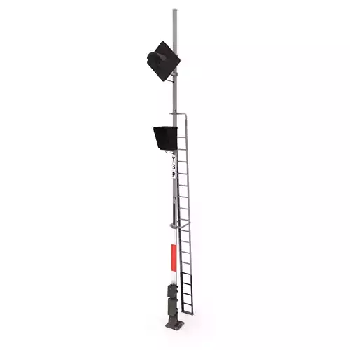 Train Traffic Light 10 3D model