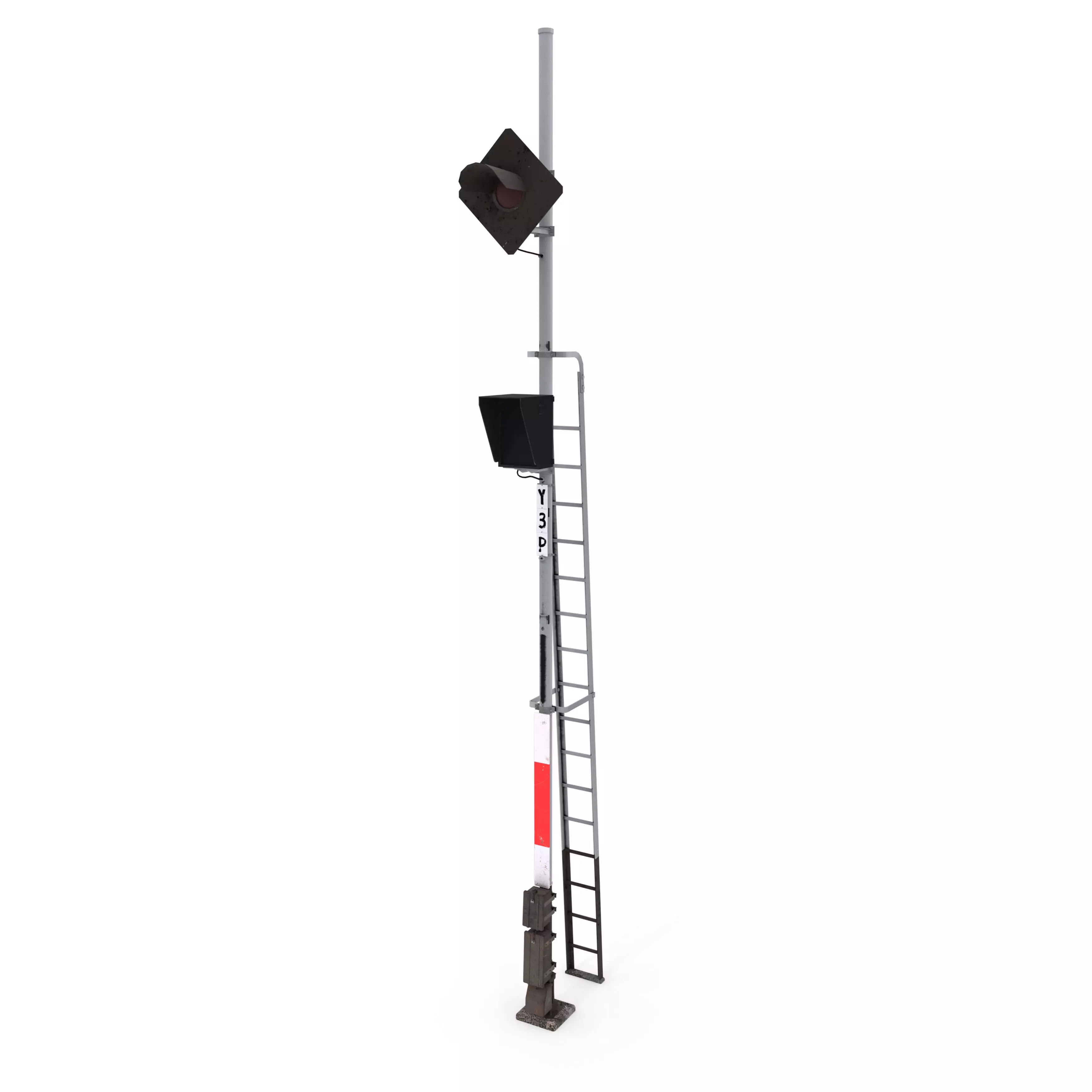 Train Traffic Light 10 3D model_0
