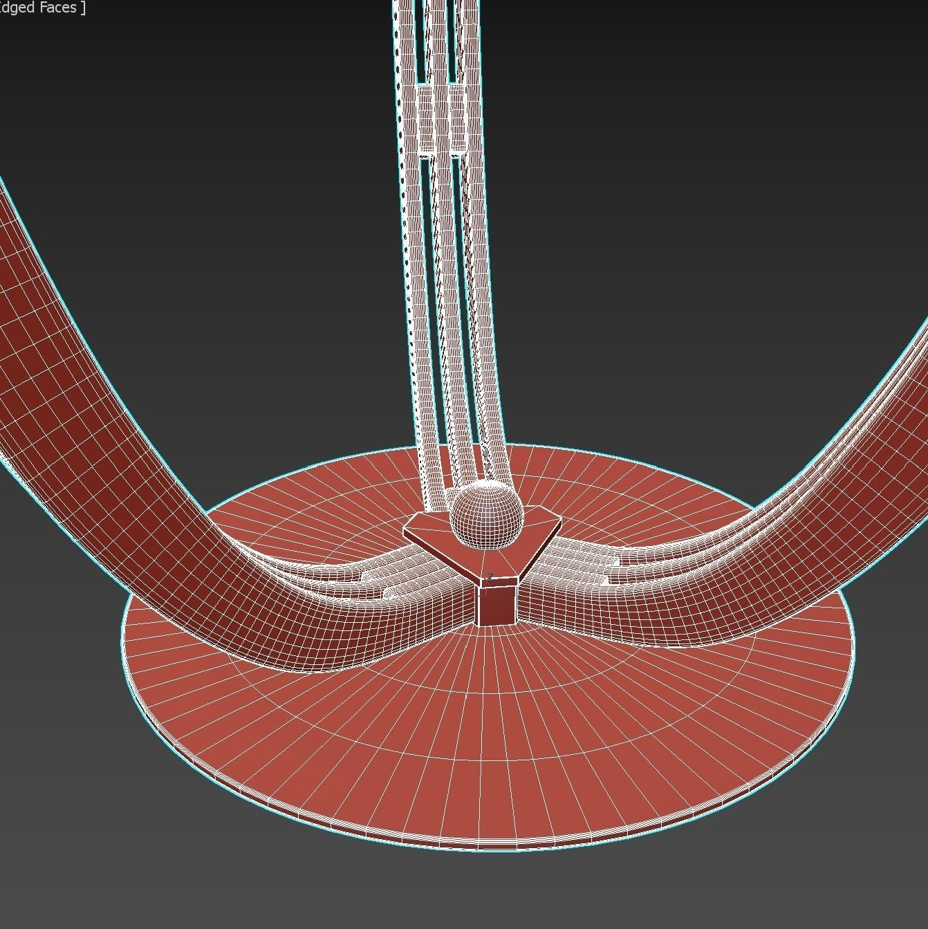 Caroti Helix115 Round Table 3D model_4