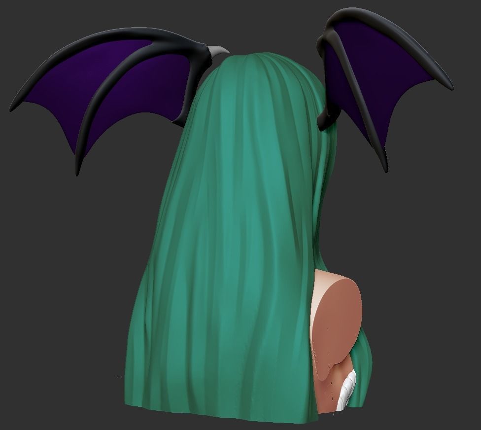 Bust - Morrigan Aensland 3D print model_3