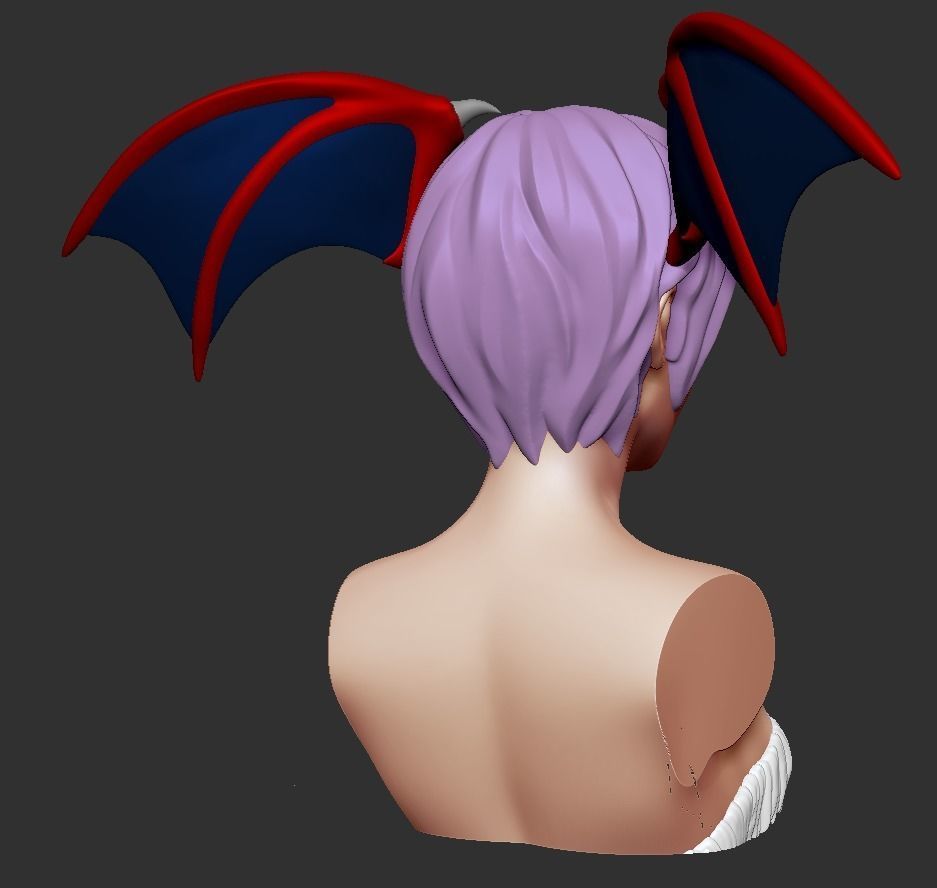 Bust - Lilith Aensland 3D print model_3