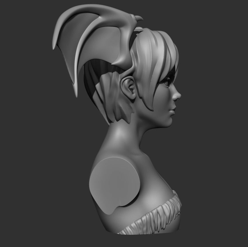 Bust - Aensland Succubus Combo 3D print model_3