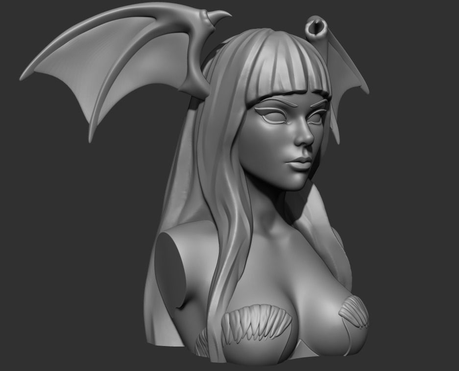 Bust - Aensland Succubus Combo 3D print model_14