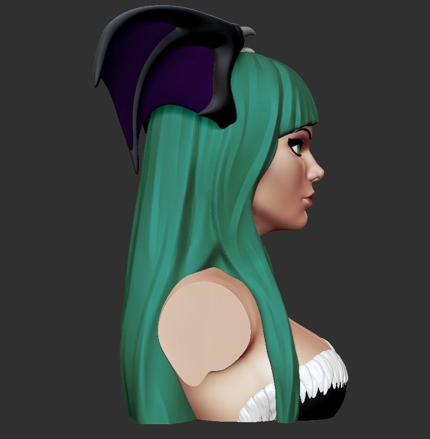 Bust - Aensland Succubus Combo 3D print model_11