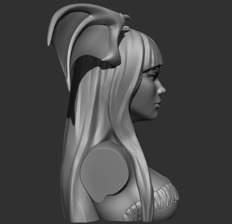 Bust - Aensland Succubus Combo 3D print model_15