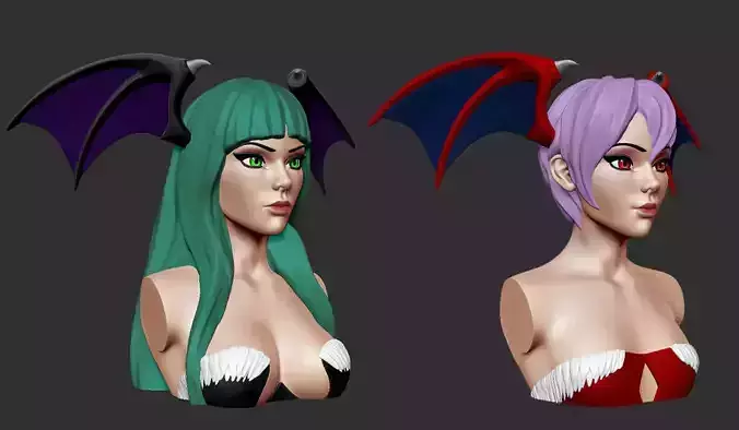 Bust - Aensland Succubus Combo 3D print model