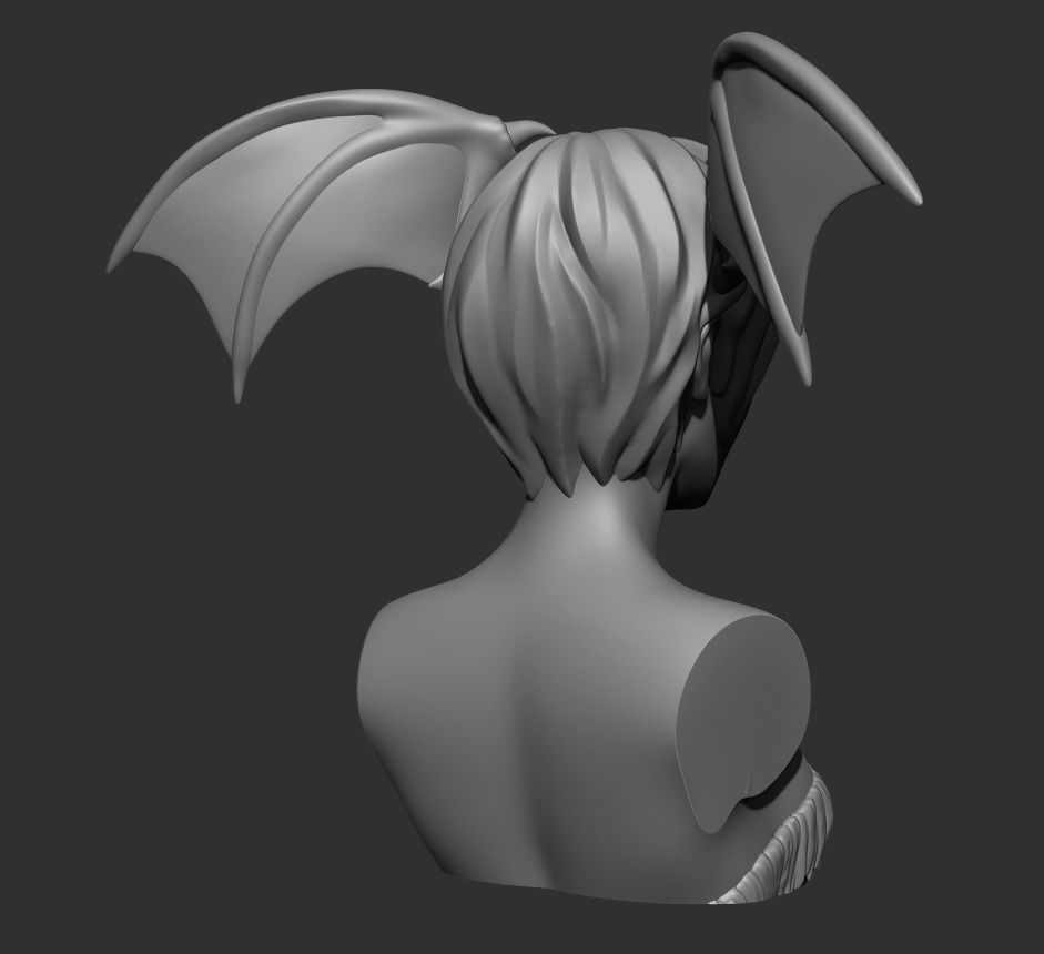 Bust - Aensland Succubus Combo 3D print model_4