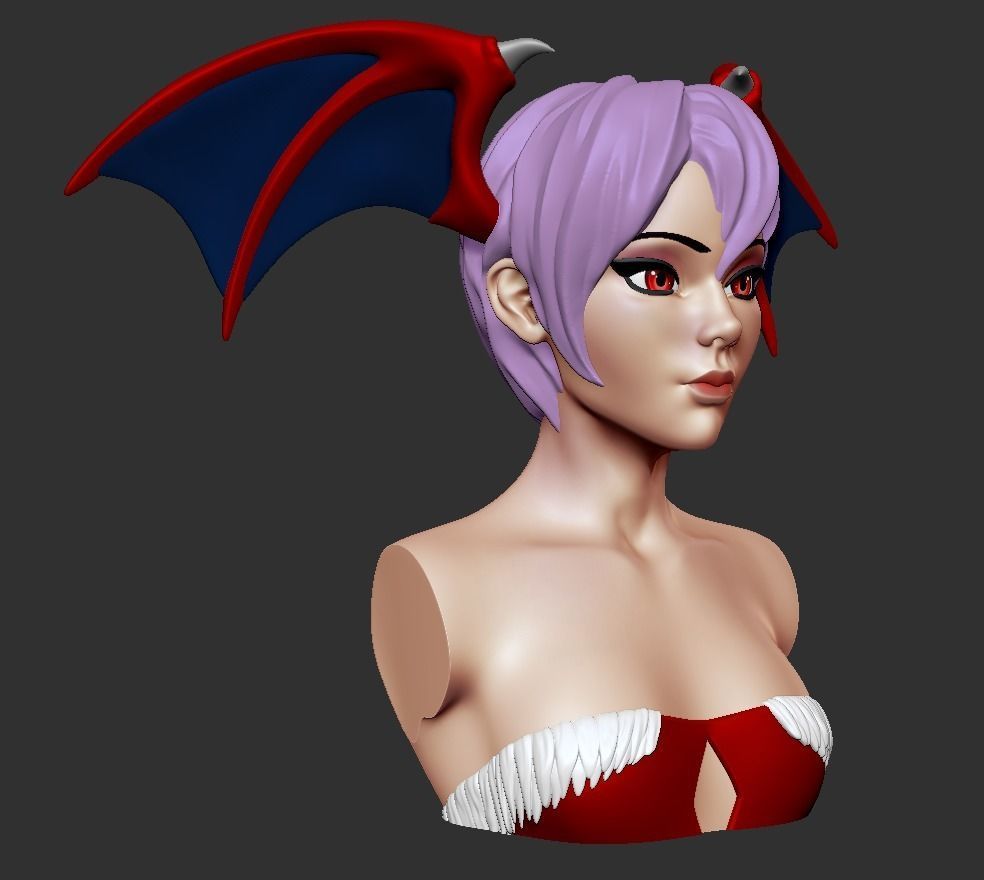 Bust - Aensland Succubus Combo 3D print model_6