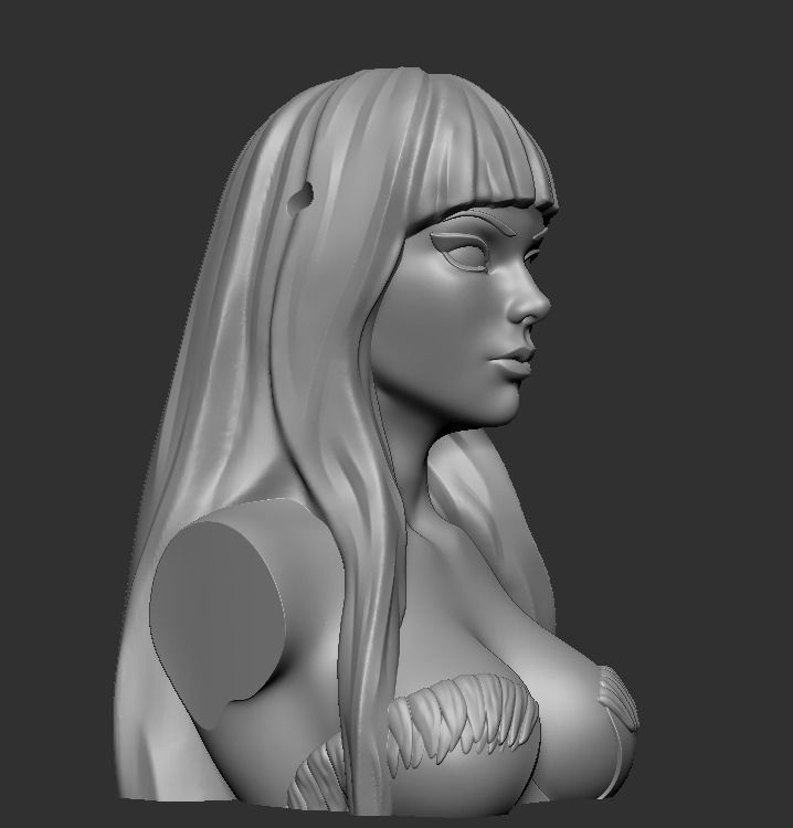 Bust - Aensland Succubus Combo 3D print model_18