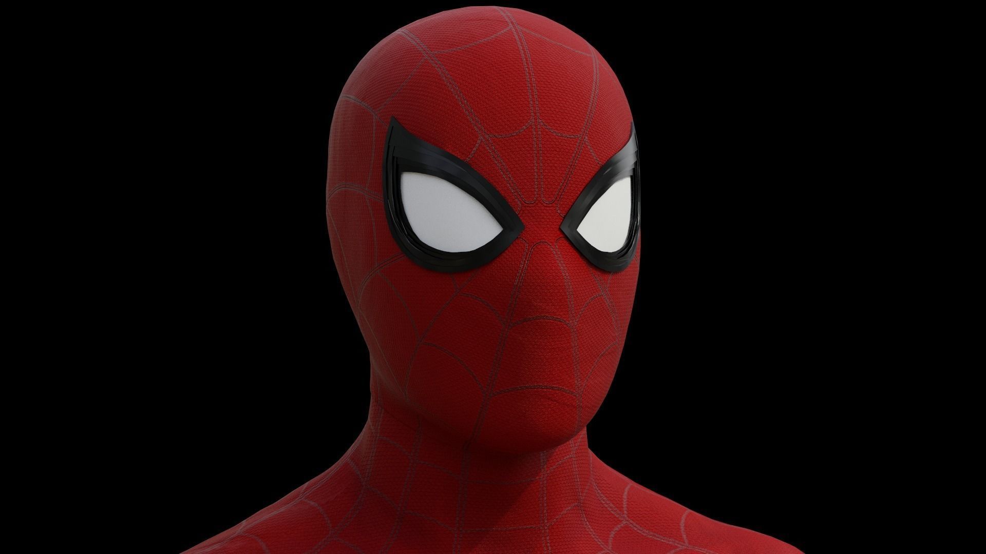 Spider-man Far from home 3D Model Rigged and 3D print Low-poly 3D model_3