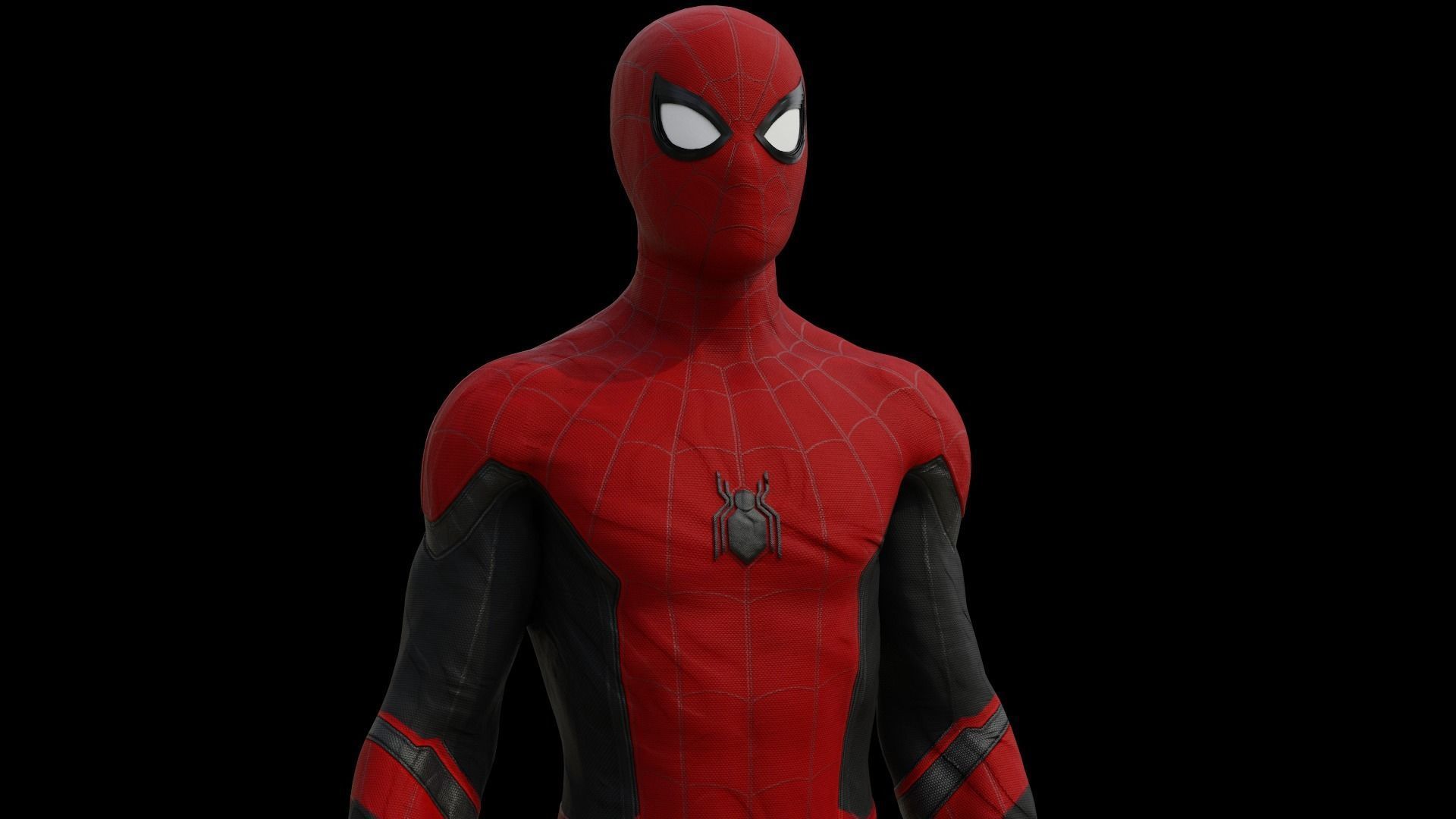 Spider-man Far from home 3D Model Rigged and 3D print Low-poly 3D model_2