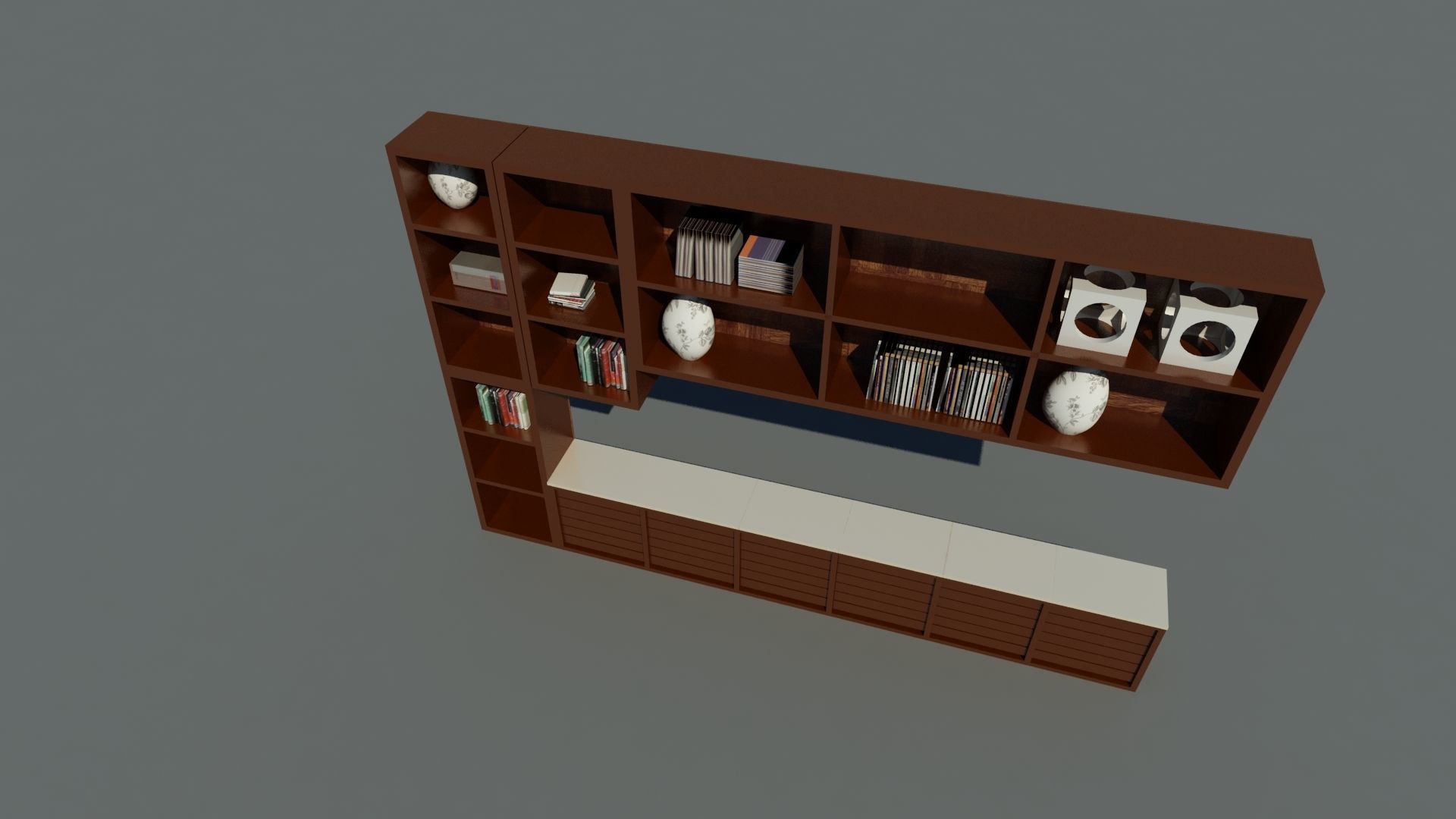 book rack Free low-poly 3D model_6