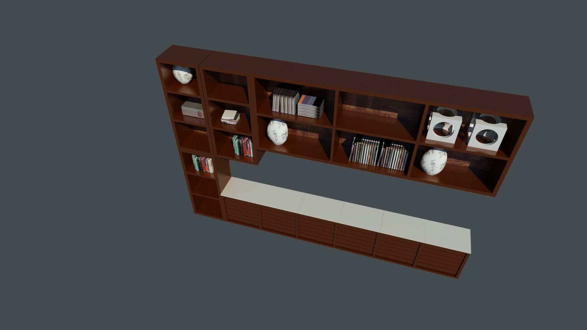 book rack Free low-poly 3D model_7